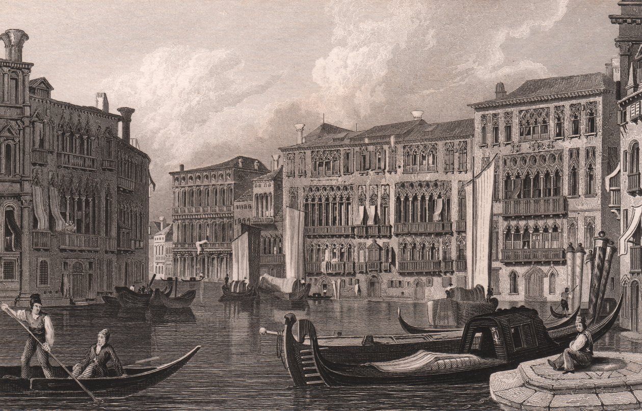 Uitzicht vanaf het Canal Grande op Ca