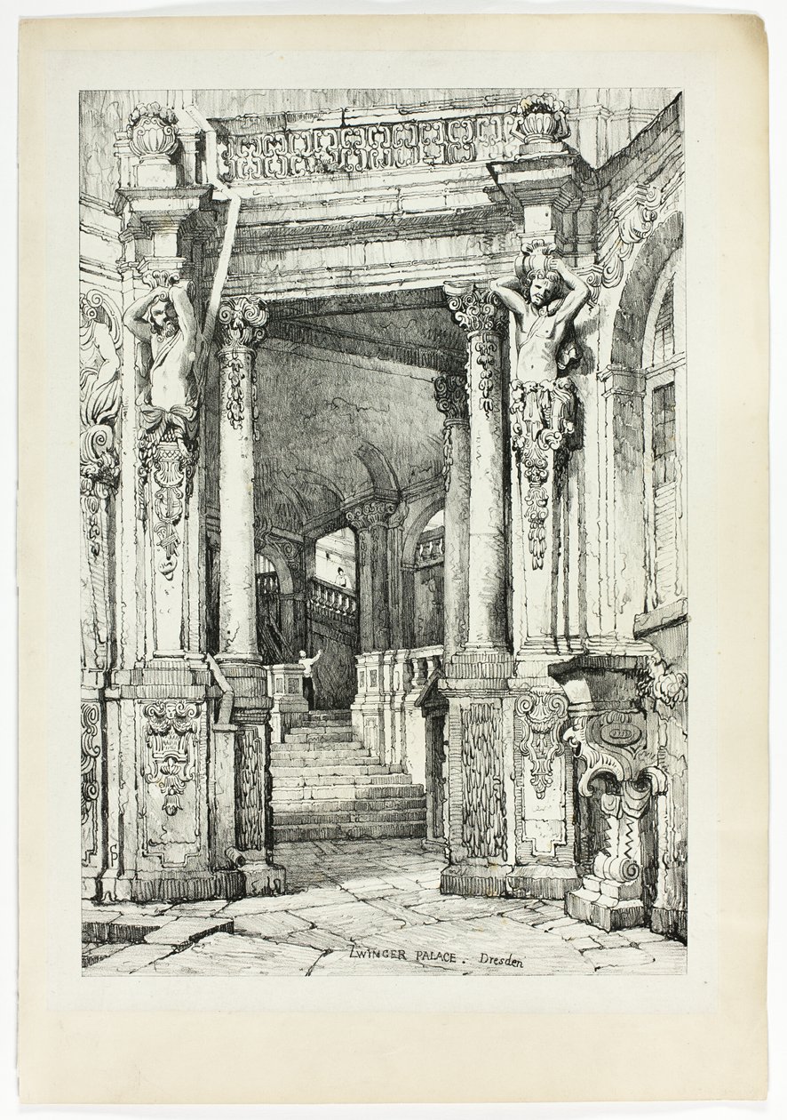 Paleis Zwinger, Dresden, naar facsimile