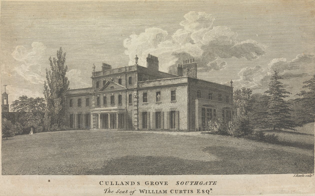 Cullands Grove Southgate, de zetel van William Curtis, Esquire; pagina 83 (Volume One) door Samuel Rawle