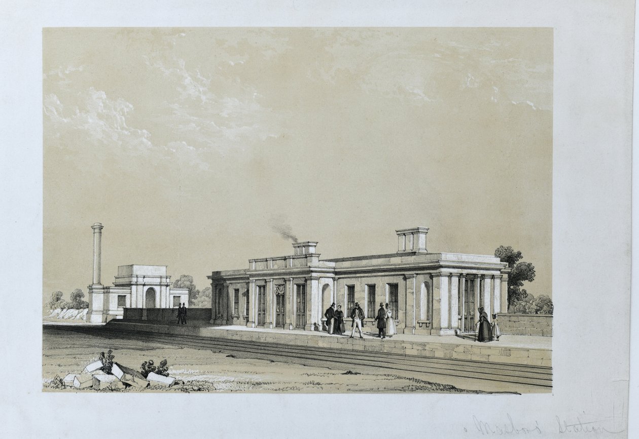 Masborough Station, c.1840 door Samuel Russell