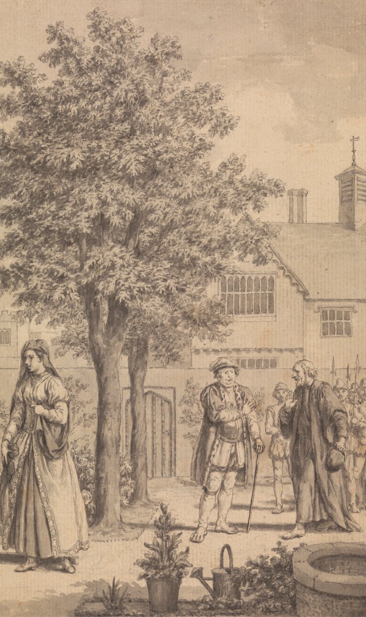 Catherine Parr, Henry VIII en Bisschop Gardner door Samuel Wale