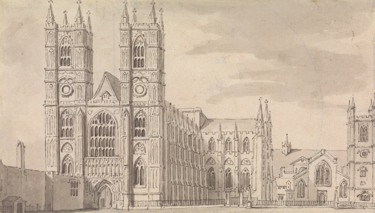 Westminster Abbey door Samuel Wale