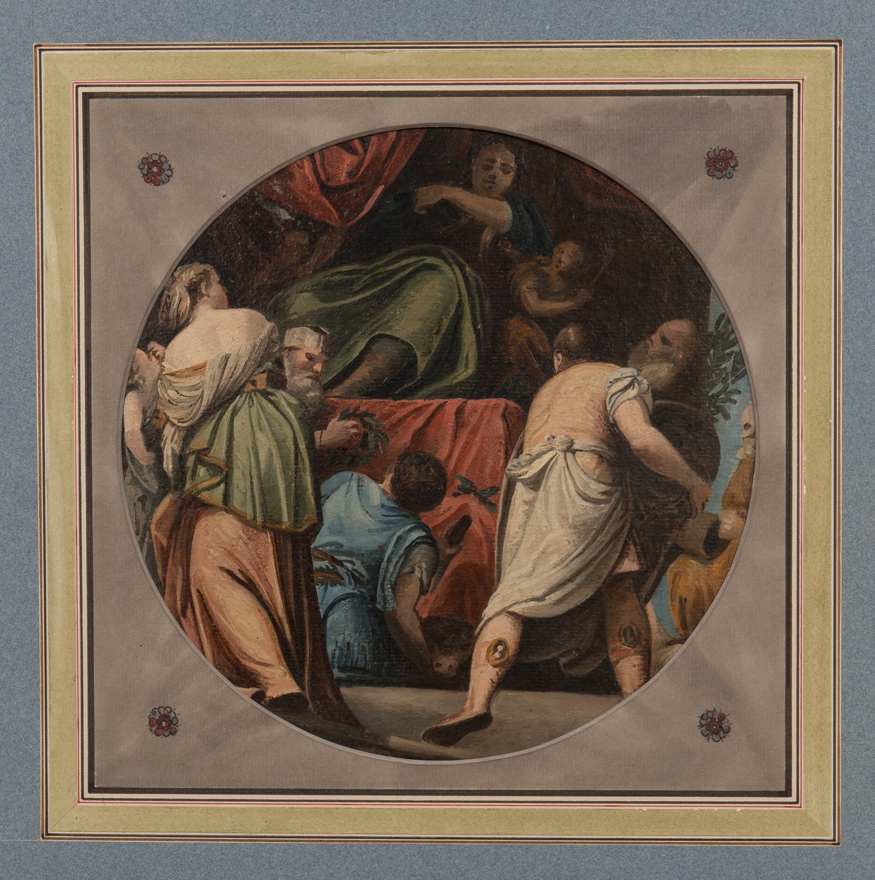 Plafondrondel door Samuel Woodforde