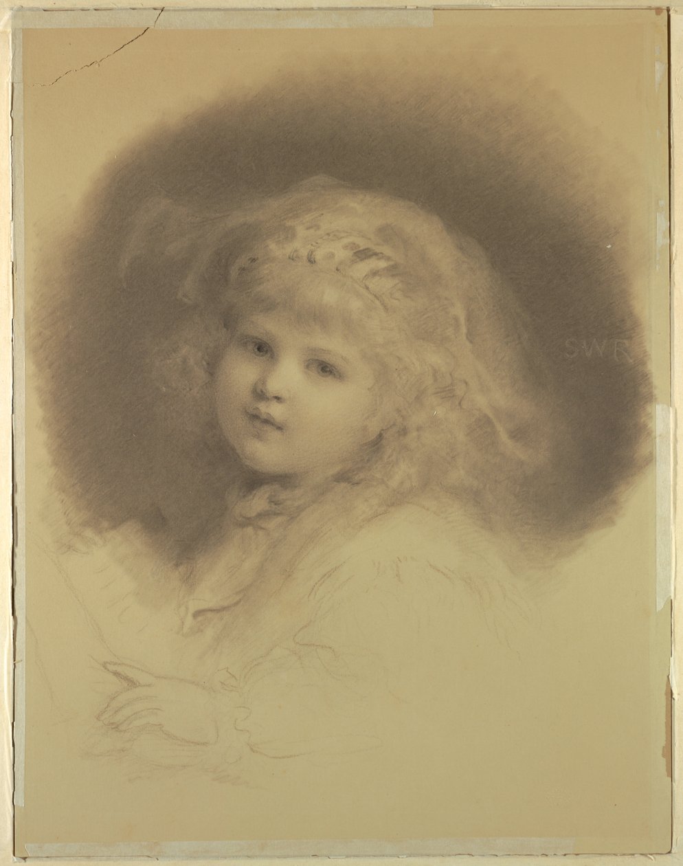 Portret van een jong meisje door Samuel Worcester Rowse