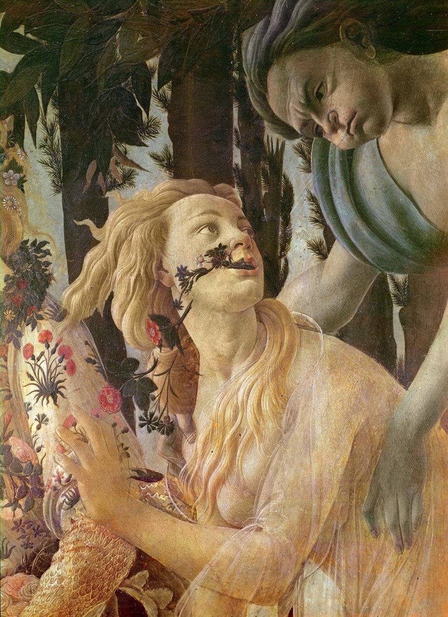 Allegorie van de lente (detail) door Sandro Botticelli