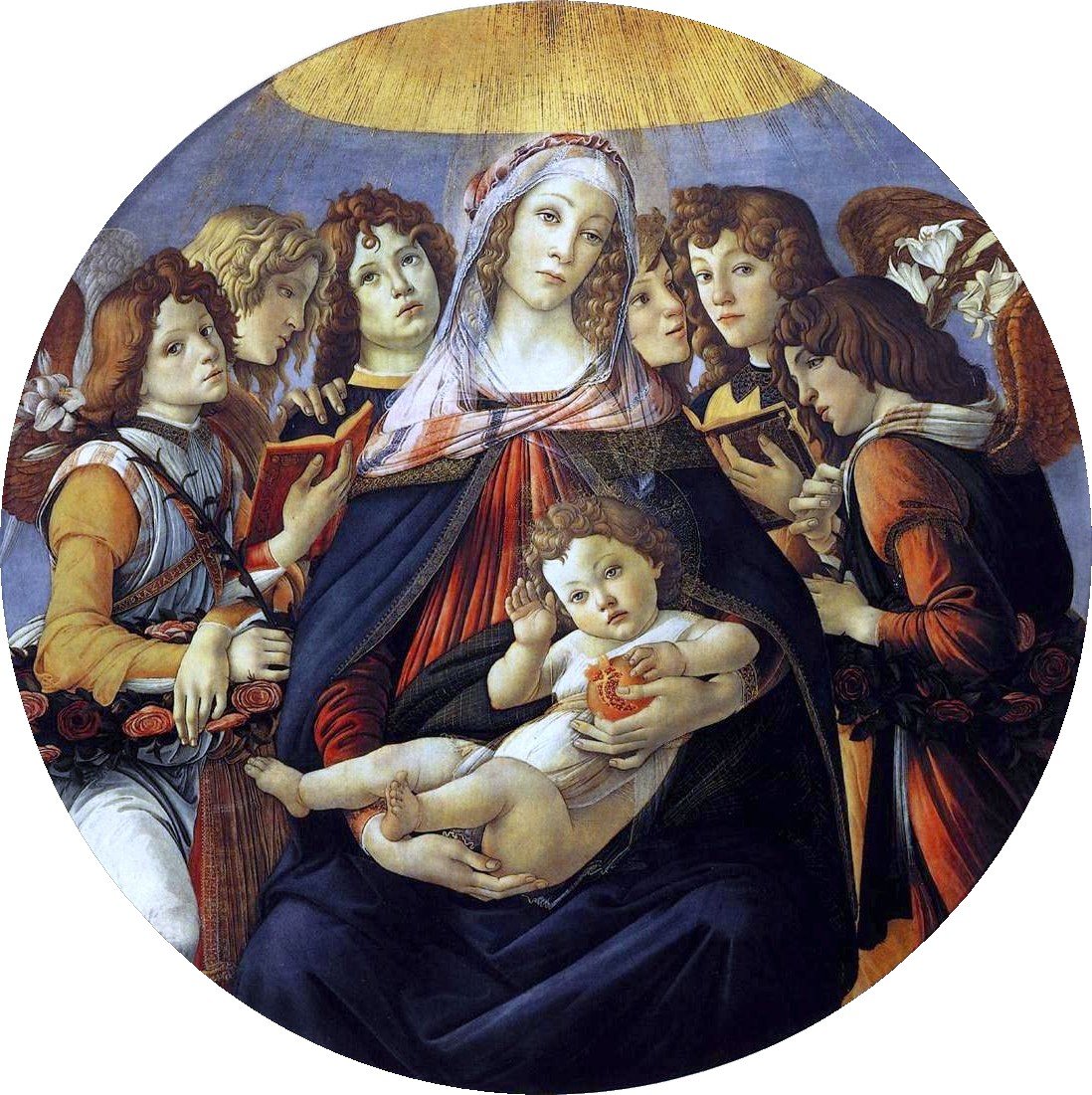 Madonna van de Granaatappel door Sandro Botticelli
