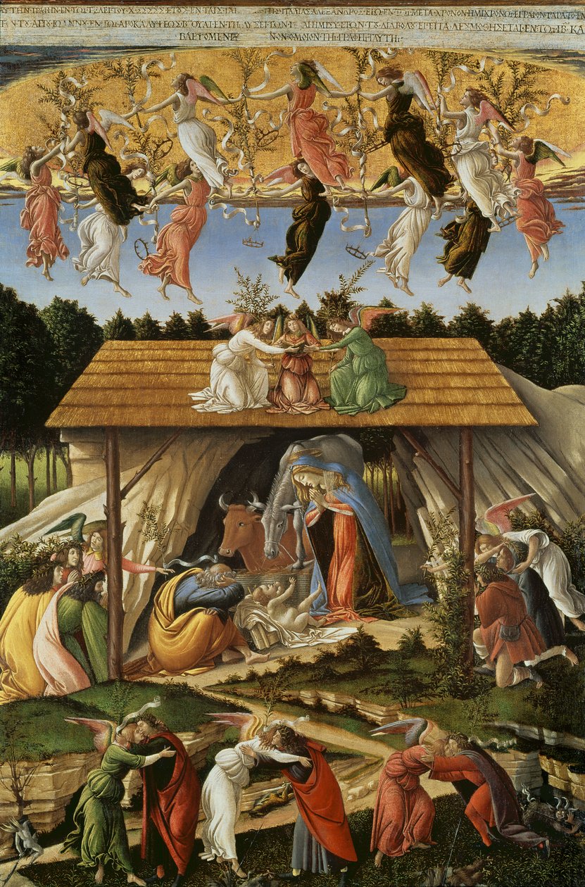 Mystieke Geboorte, 1500 door Sandro Botticelli