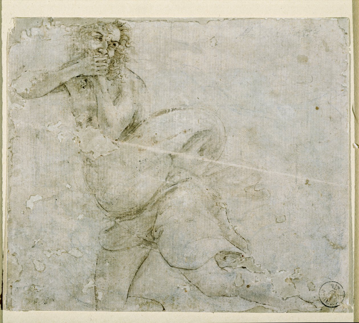 Studie van een man door Sandro Botticelli