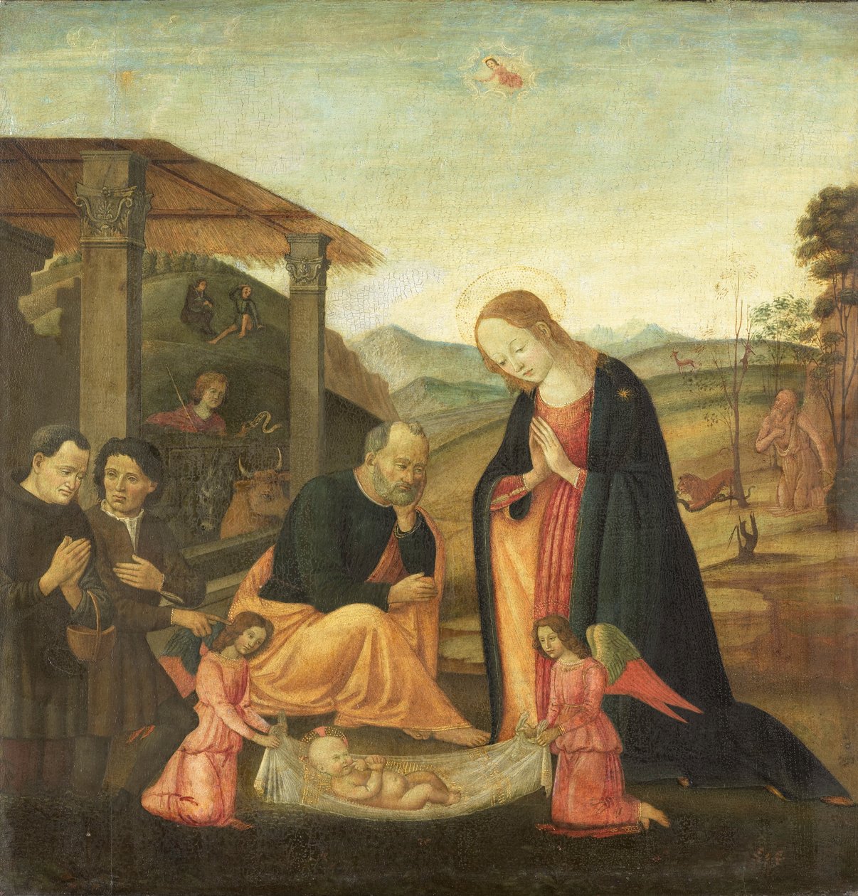 De Aanbidding van het Kind door Sandro Botticelli