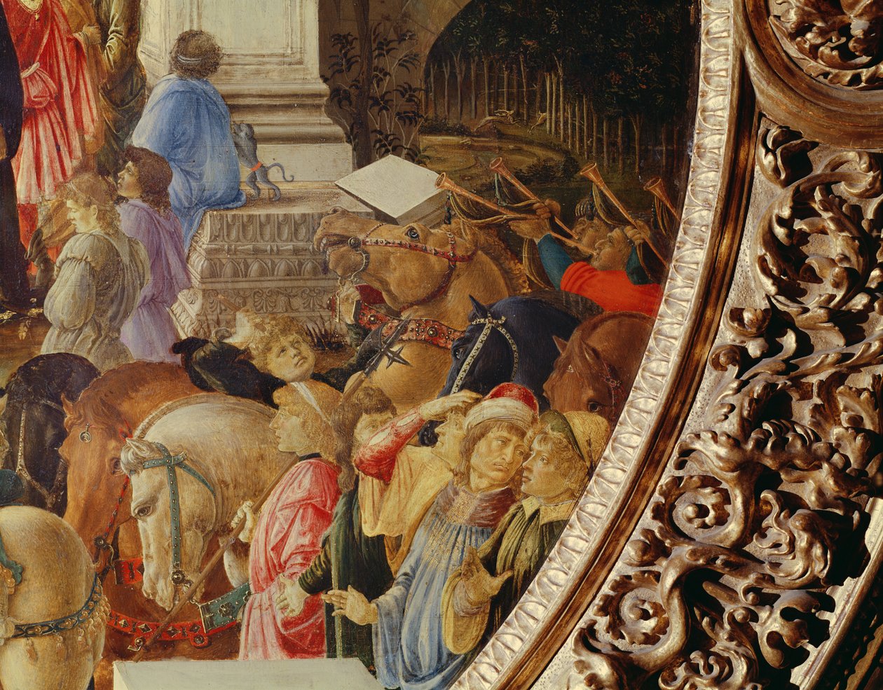 De Aanbidding van de Koningen, ca.1470-75 door Sandro Botticelli