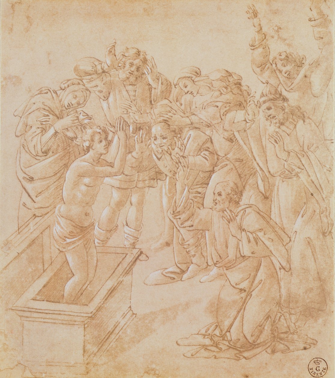De opwekking van Lazarus door Sandro Botticelli