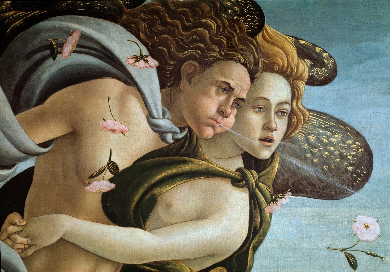 De geboorte van Venus (detail) door Sandro Botticelli