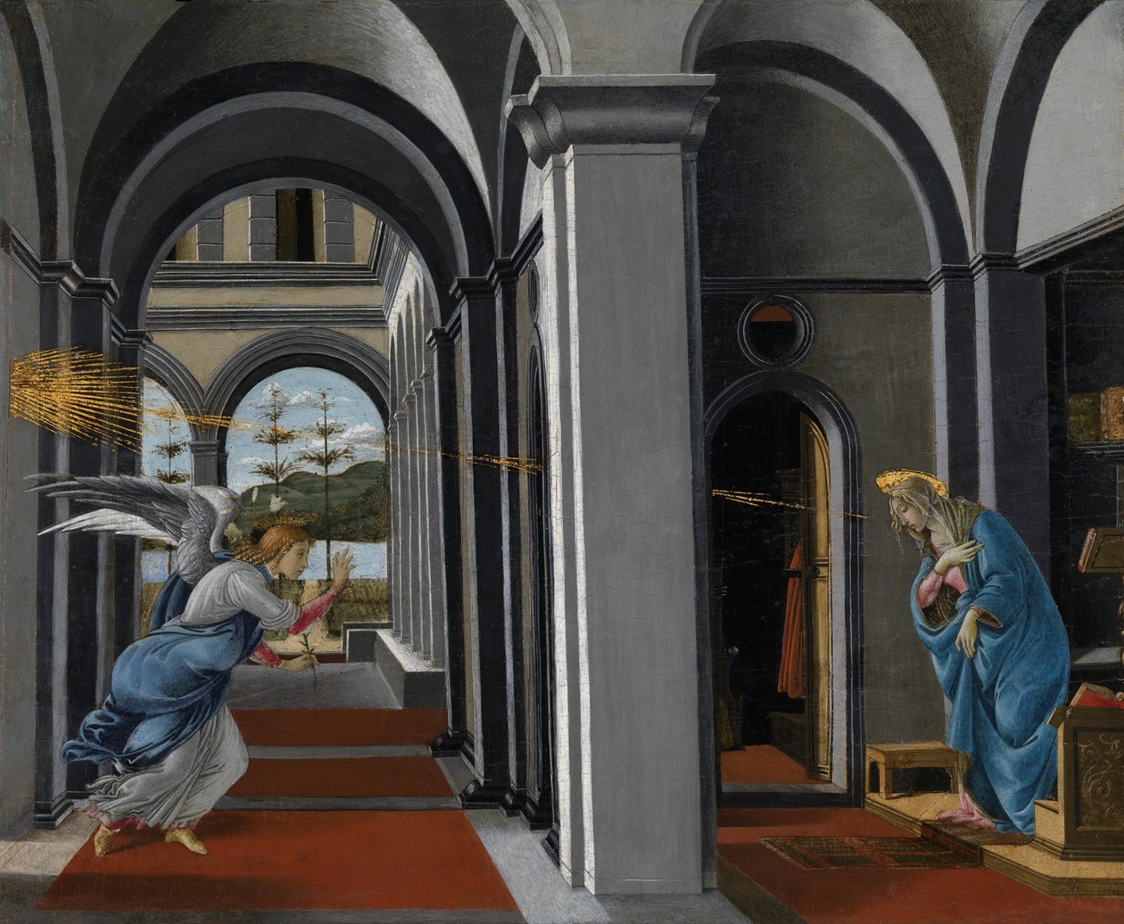 Annunciatie door Sandro Botticelli