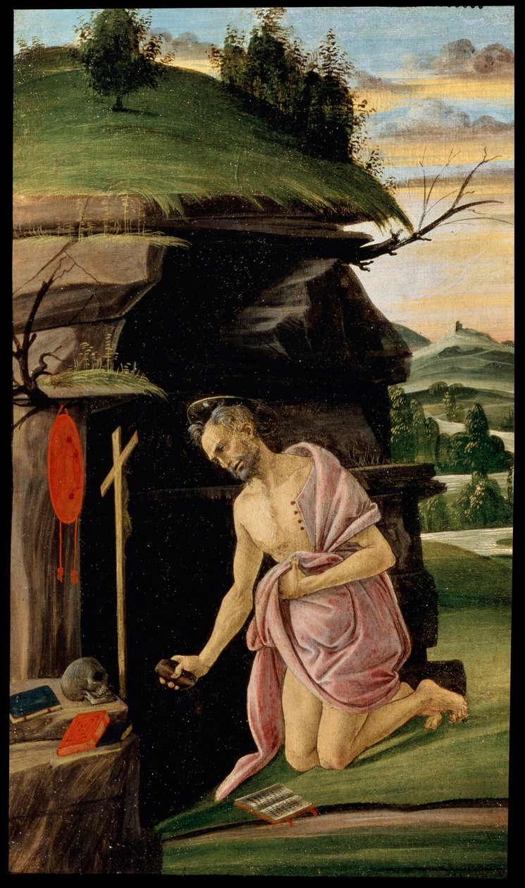 Sint Hiëronymus, tussen 1498 en 1505 door Sandro Botticelli