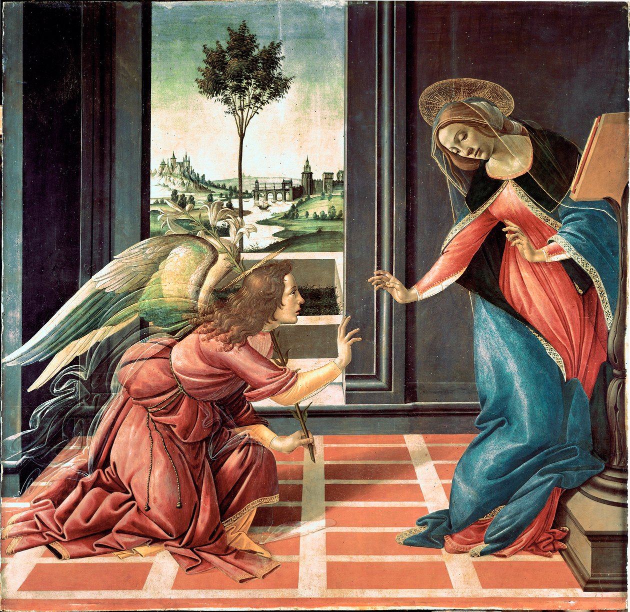De Annunciatie van Cestello, 1489 door Sandro Botticelli
