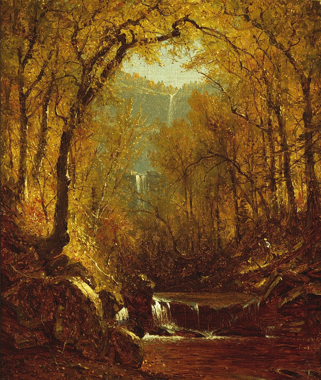 Kaaterskill Falls door Sanford Robinson Gifford