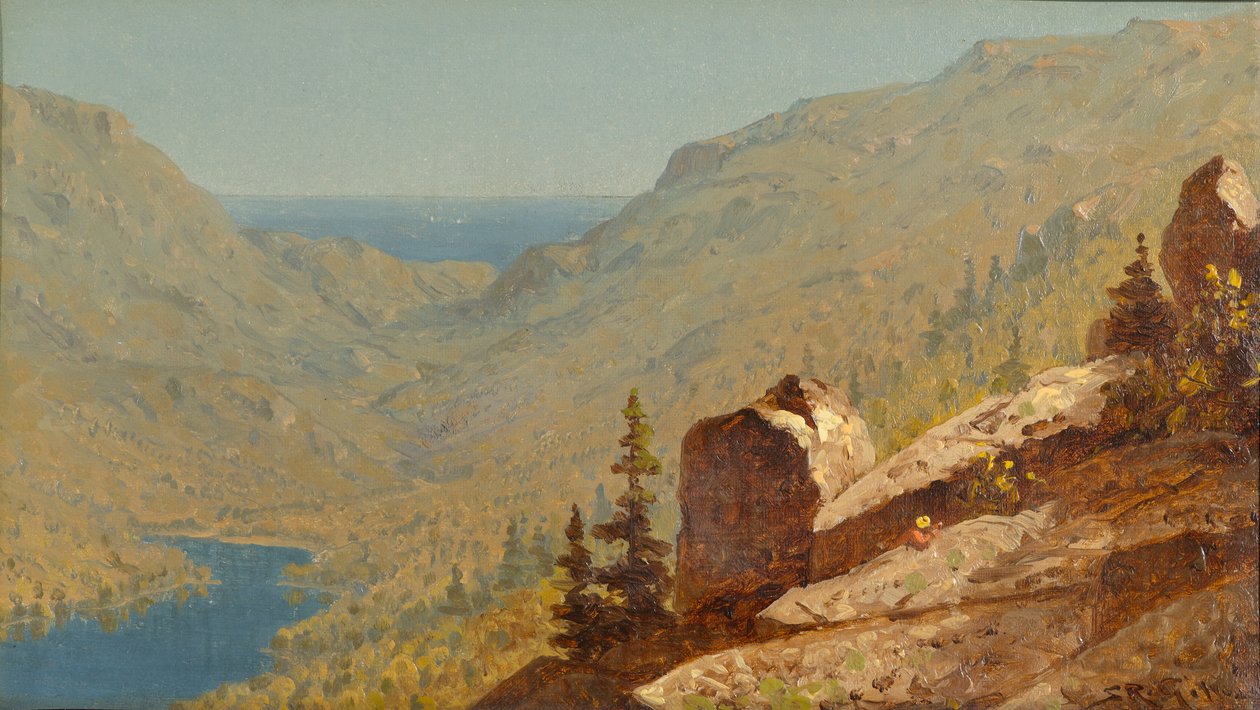 Een Schets op Mount Desert, Maine door Sanford Robinson Gifford