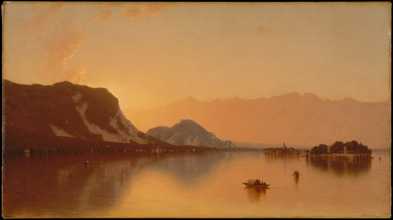 Isola Bella in het Lago Maggiore door Sanford Robinson Gifford