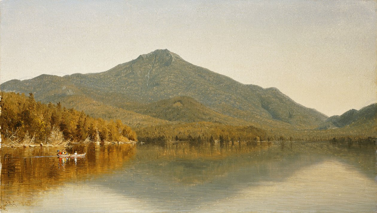 Mount Whiteface vanaf Lake Placid, in de Adirondacks, 1863 door Sanford Robinson Gifford