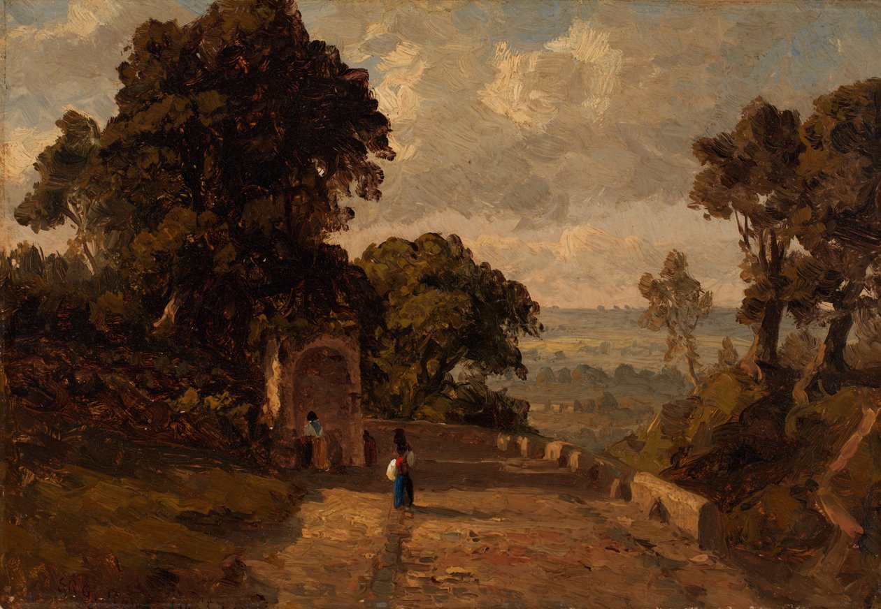 Omgeving Ariccia, Italië door Sanford Robinson Gifford