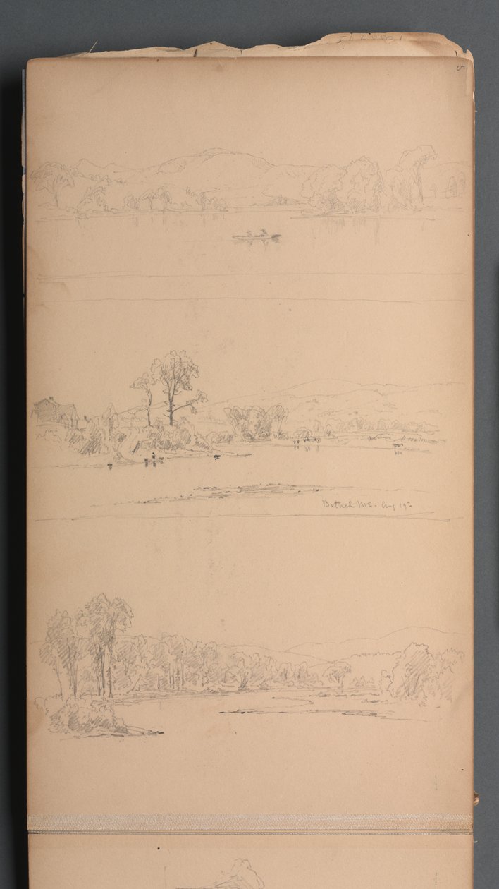 Schetsboek, pagina 05: Bethel ME 19 augustus 1859 door Sanford Robinson Gifford