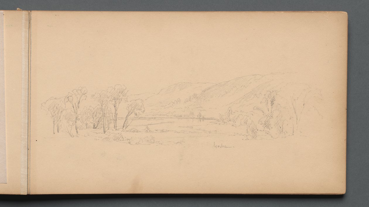 Skizzenbuch, Seite 06: "Gorham" (Maine) door Sanford Robinson Gifford