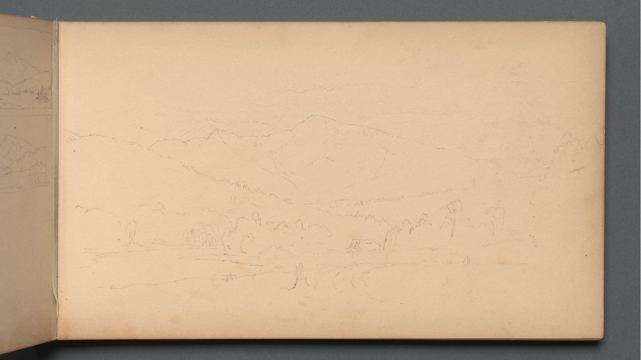 Schetsboek, pagina 10: Carter Mountain, 1859 door Sanford Robinson Gifford