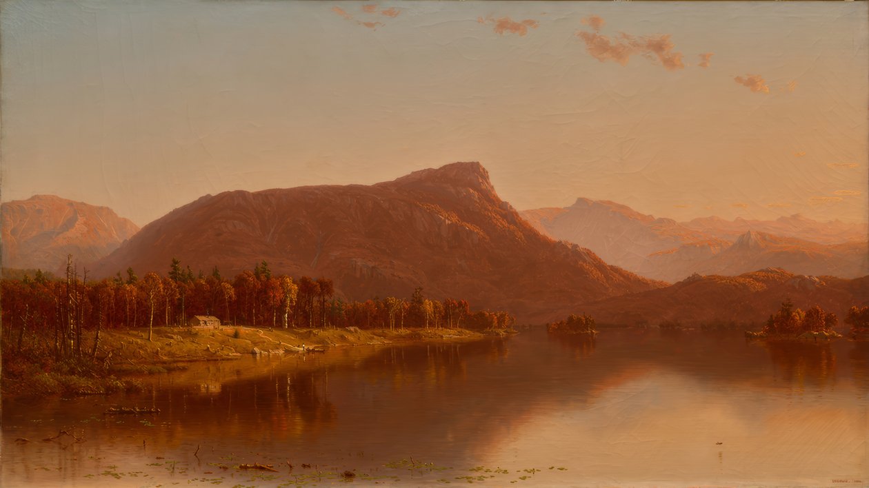 Een huis in de natuur door Sanford Robinson Gifford