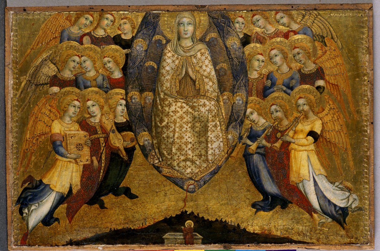 De Hemelvaart van de Maagd door Sano di Pietro