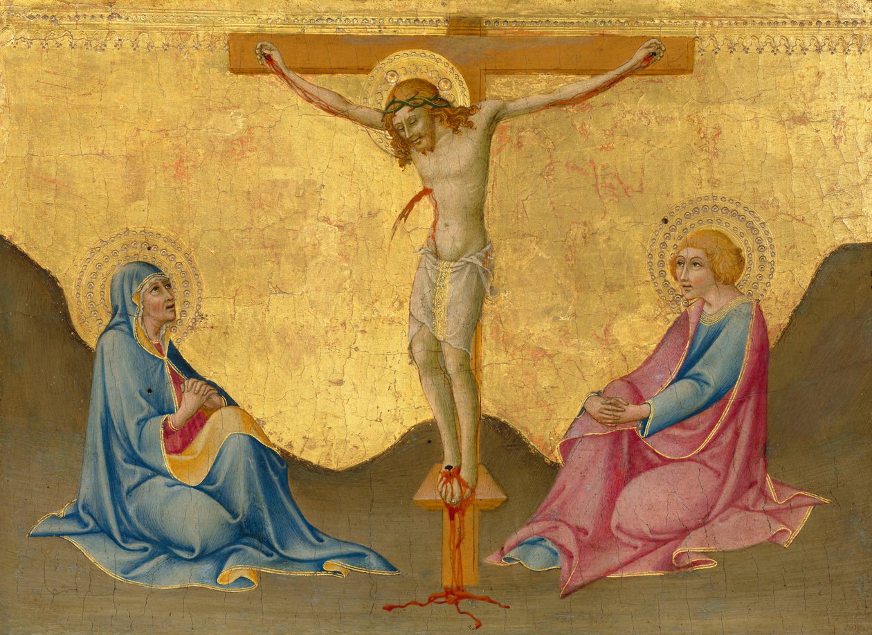De Kruisiging door Sano di Pietro