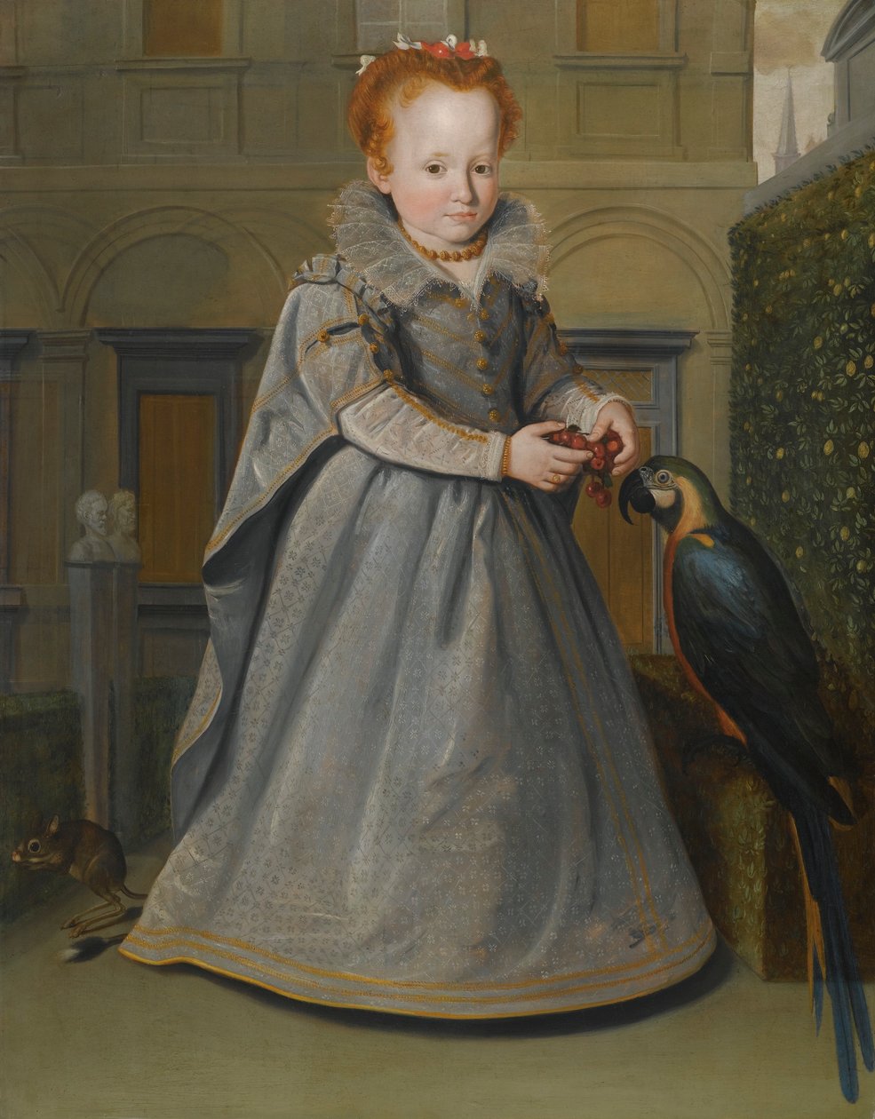 Portret van Lucrezia, dochter van Niccolò di Sinibaldo Gaddi door Santi di Tito