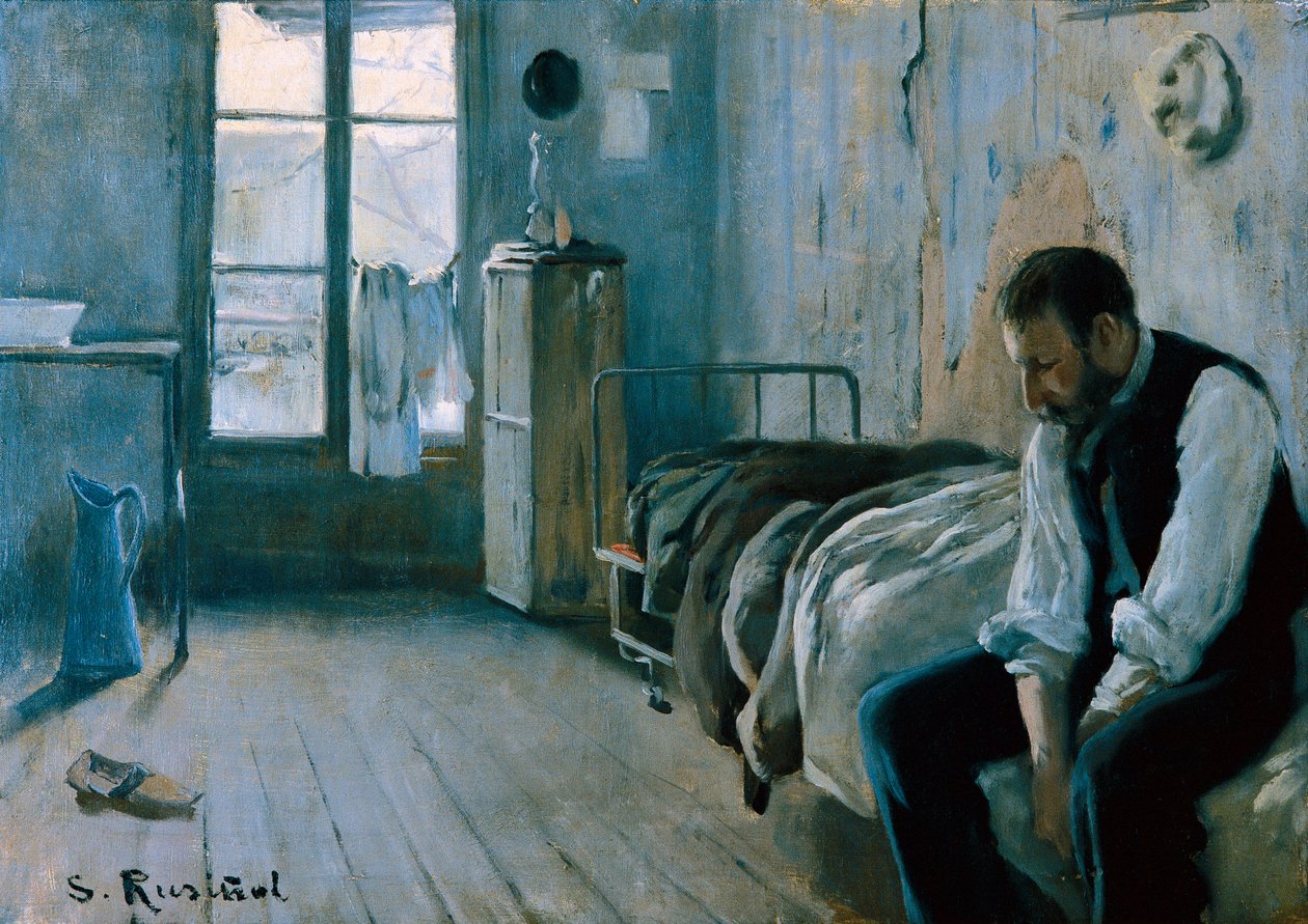 Mijn kamer in Parijs door Santiago Rusinol i Prats
