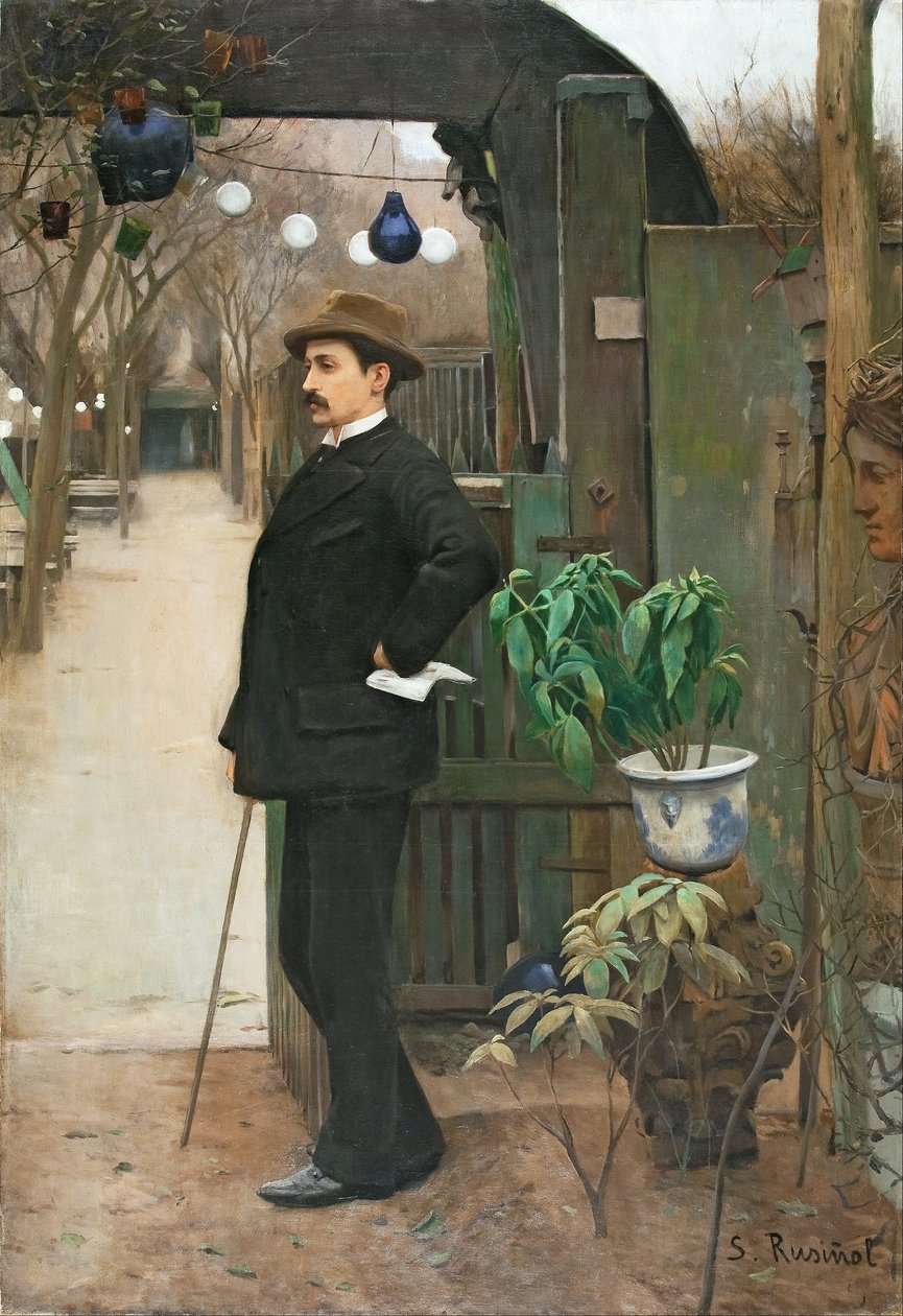 Portret van Miquel Utrillo door Santiago Rusiñol