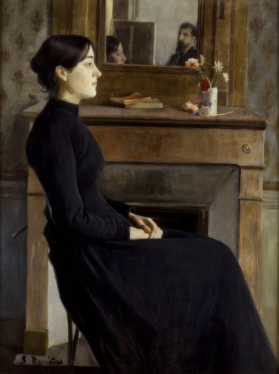 Vrouwelijke figuur door Santiago Rusiñol