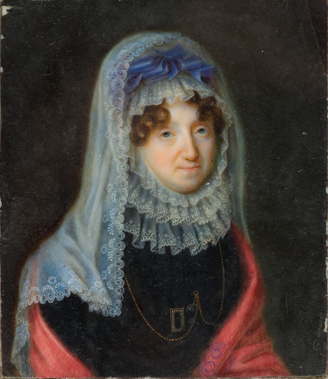 Portret van Lucy Byng, Weduwe Gravin van Bradford door Santo Panario