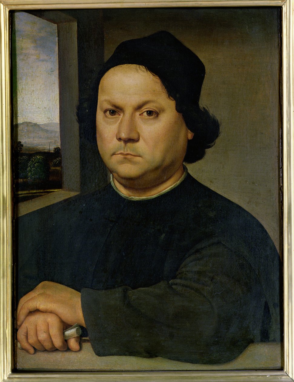 Portret van Perugino, ca. 1504 door Raffaello Sanzio Raphael