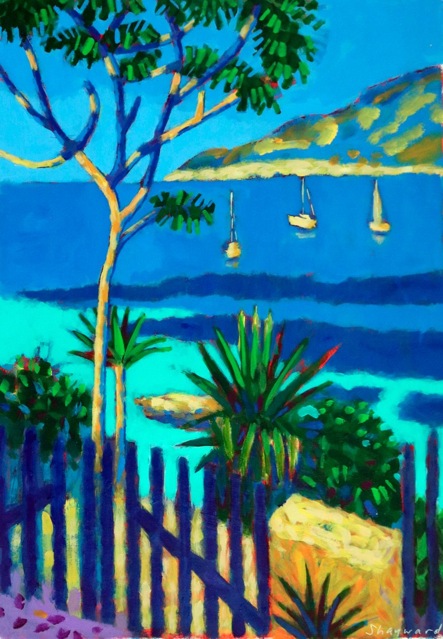 La Mer # 2, 2022 (acryl op board) door Sara Hayward