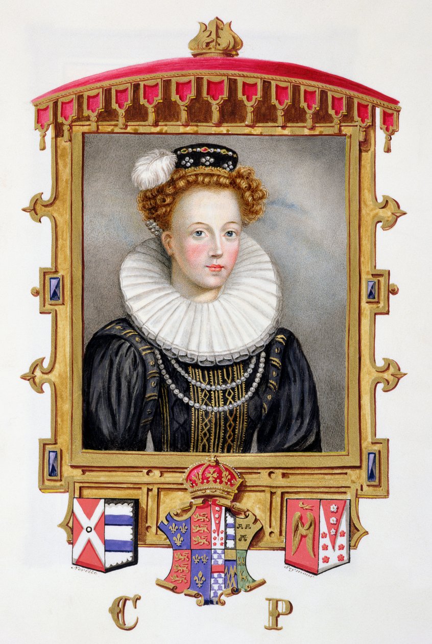 Portret van Catherine Parr (1512-1548) zesde vrouw van Henry VIII als jonge weduwe uit 