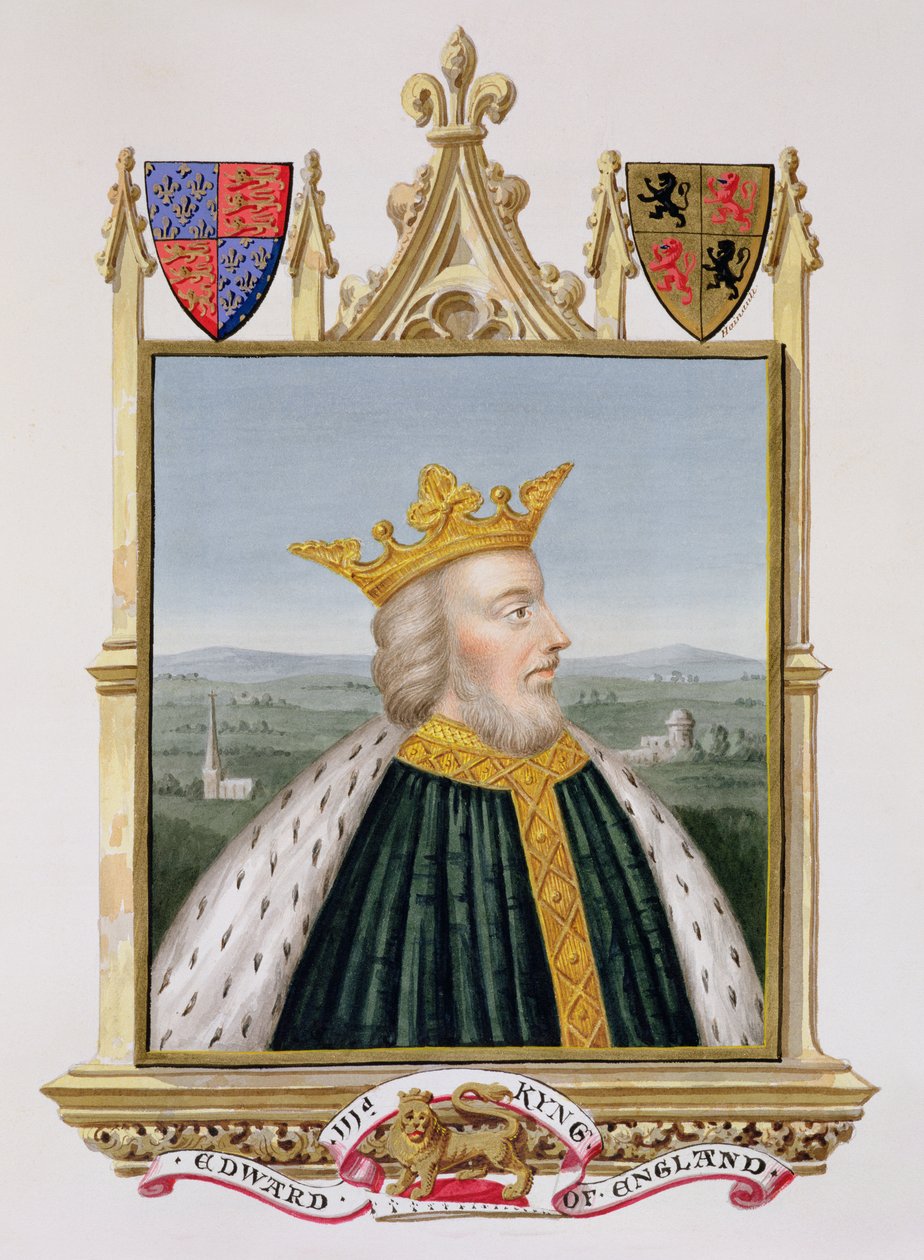 Portret van Edward III, koning van Engeland vanaf 1327 door Sarah Countess of Essex
