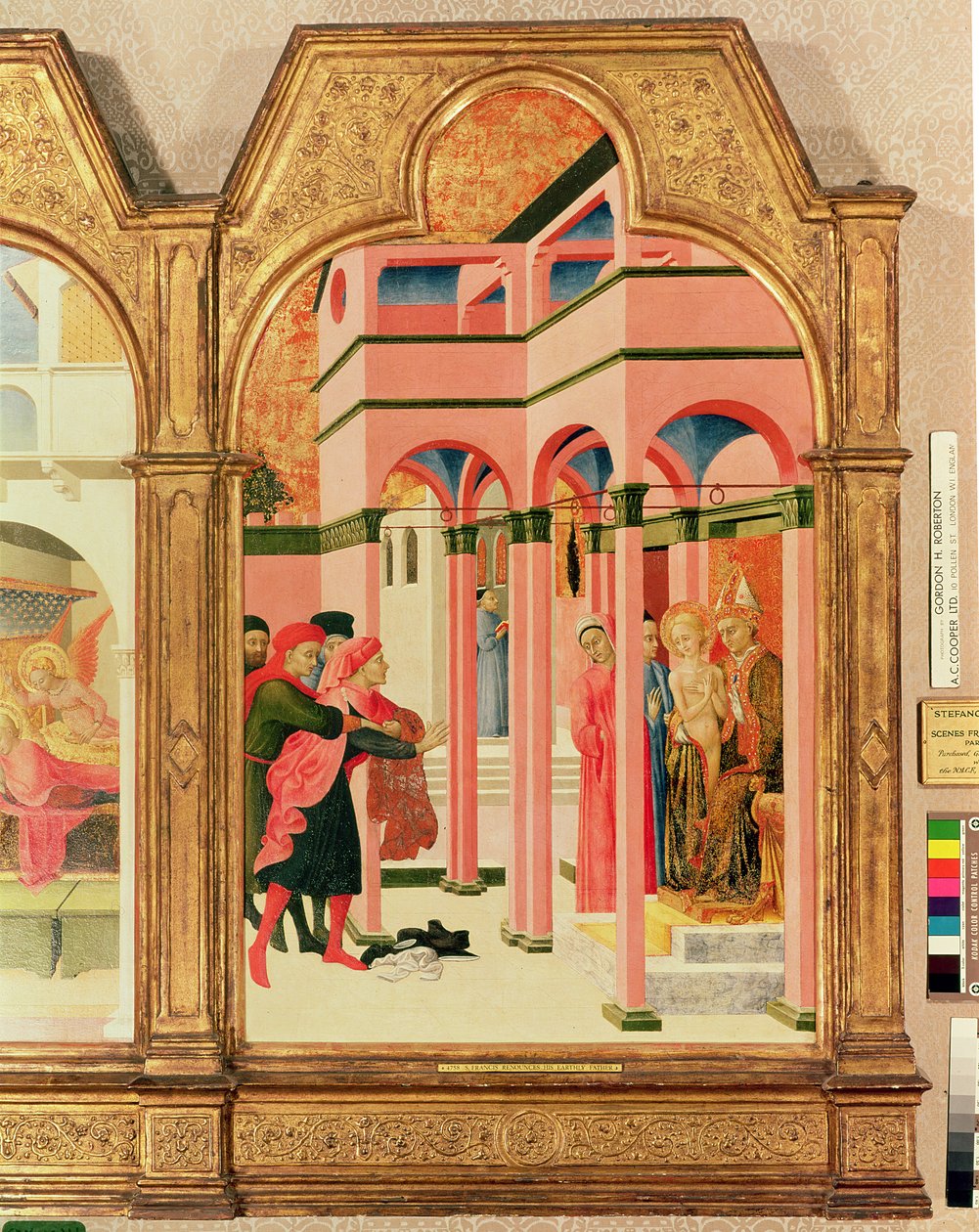St. Franciscus doet afstand van zijn aardse vader door Stefano Sassetta