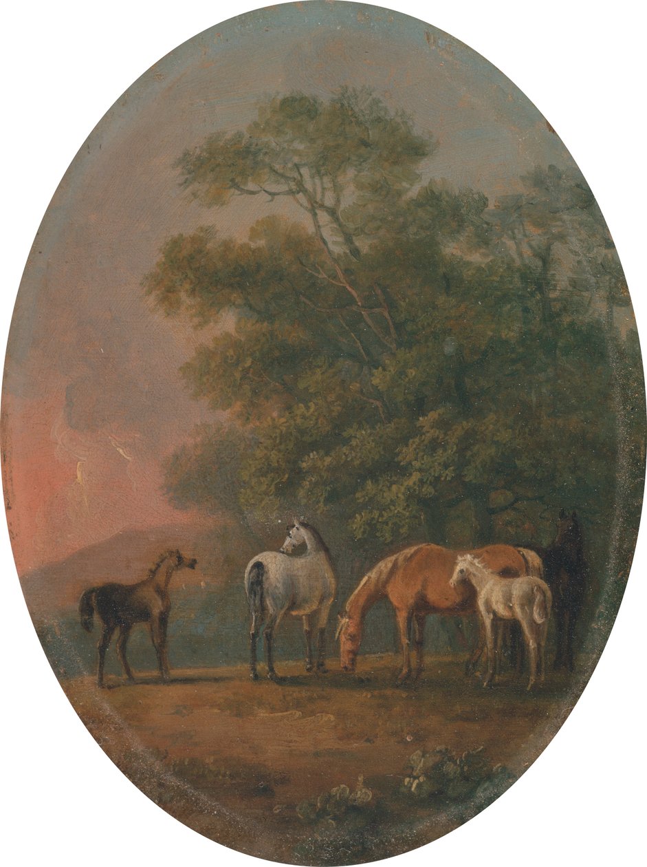 Merries en Veulens [1795, Royal Academy of Arts, Londen, tentoonstellingscatalogus] door Sawrey Gilpin