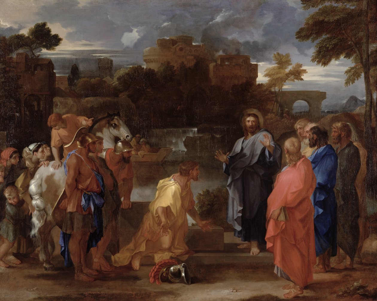 Christus en de Centurion door Sébastien Bourdon