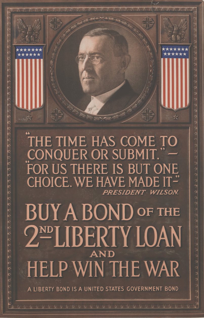 Koop een obligatie van de 2e Vrijheidslening en help de oorlog winnen, c.1917 door School American