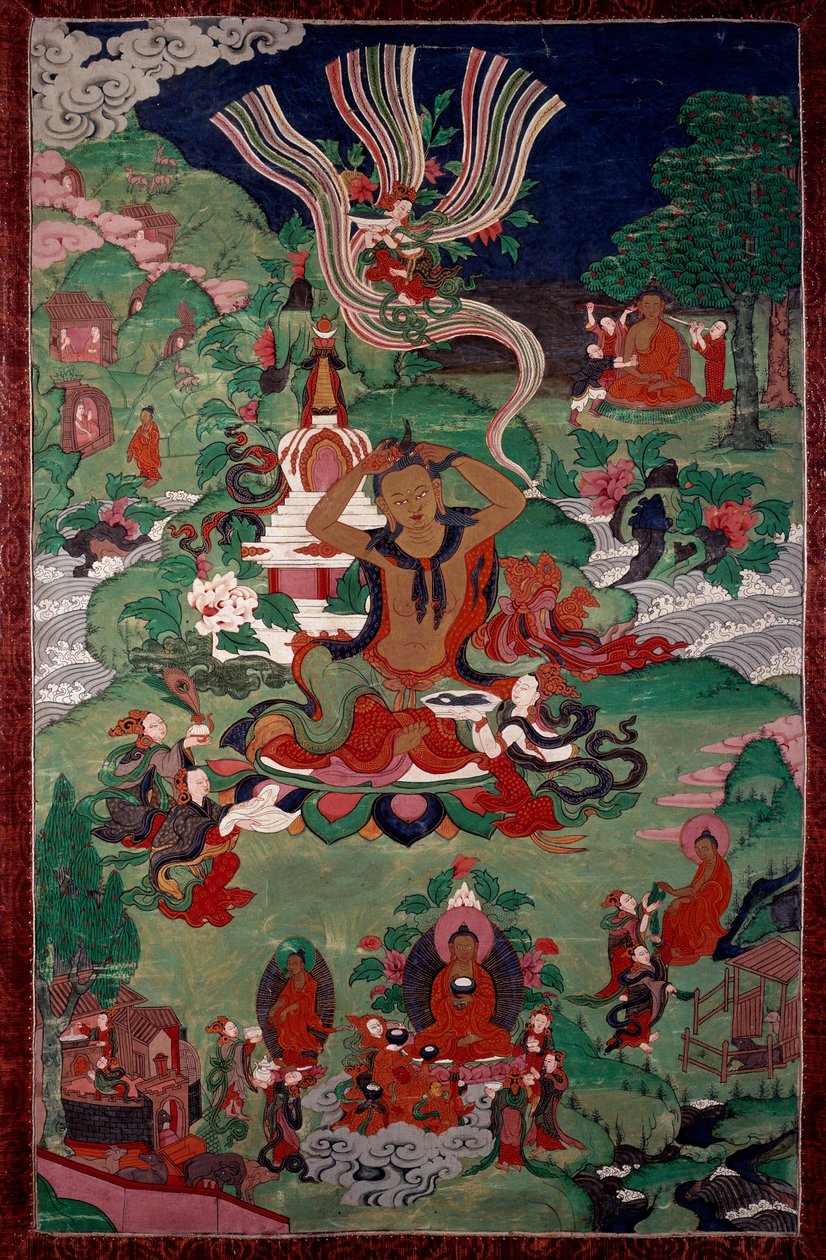 Episode uit het leven van Boeddha: haarknippen door School Asian