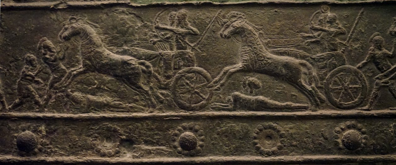 Balawat-poorten uit het oude Assyrische Rijk (laag reliëf) door School Assyrian