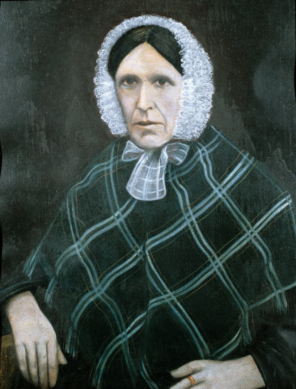 Portret op blik uit Rhyd-y-Car of Colliers Row, midden-late 19e eeuw (olieverfschilderij) door School British