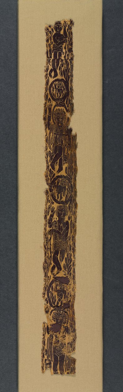 Ornamentale Schouderband van een Tuniek, 600-650 door School Byzantine