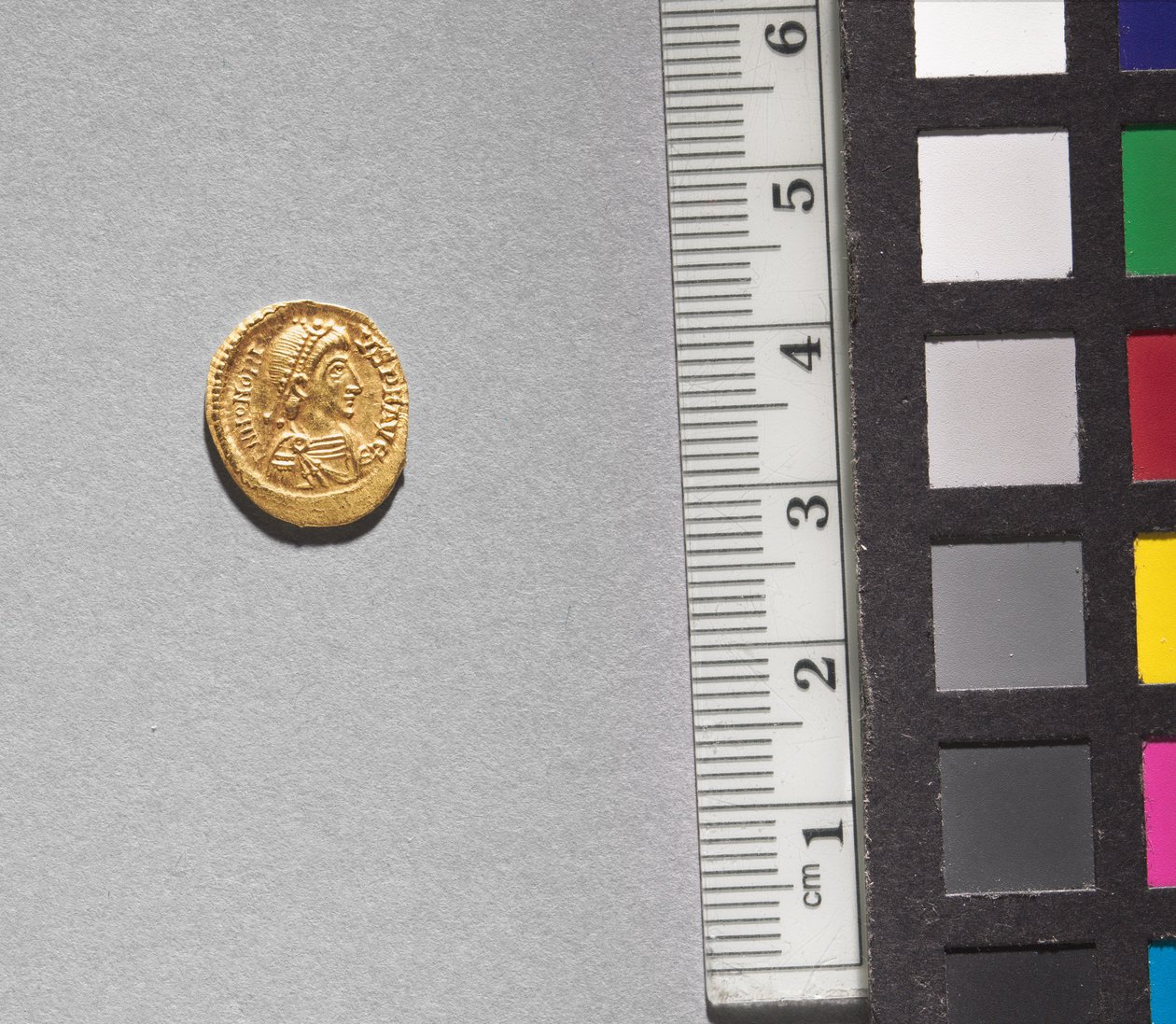 Solidus van Arkadios (voorzijde), 395-408 (goud) door School Byzantine