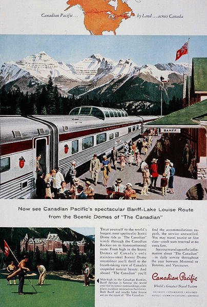 Advertentie van de Canadian Pacific Railway voor 