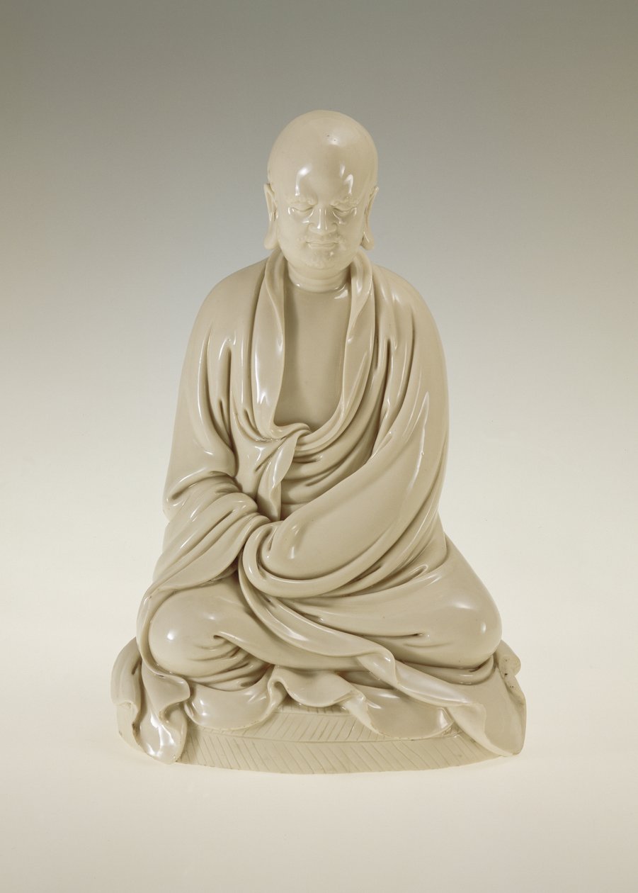 Bodhidharma (Damo), Ming-dynastie (1368-1644) door School Chinese